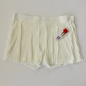 Vanilla Star | Accordion Pleat Tennis Skort NWT 3X Cream